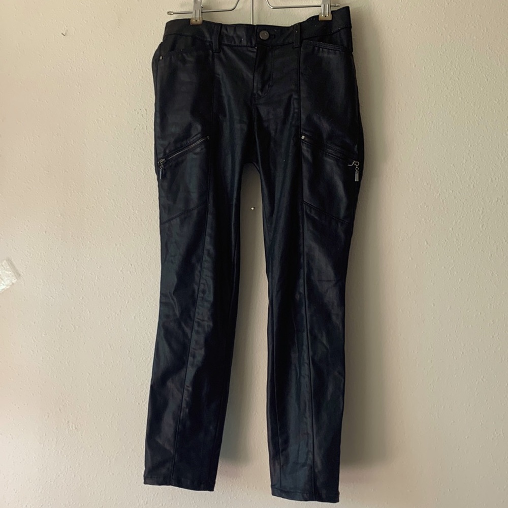 Faux leather skinny pants, White House black market , size 0